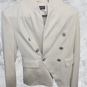 Jules & Leopold Cream Blazer with Silver Buttons
